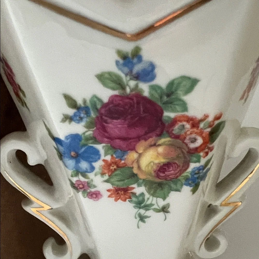 Small Floral Vase with Handles Made in Slovakia‎